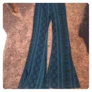 Boho hippie flowy pants